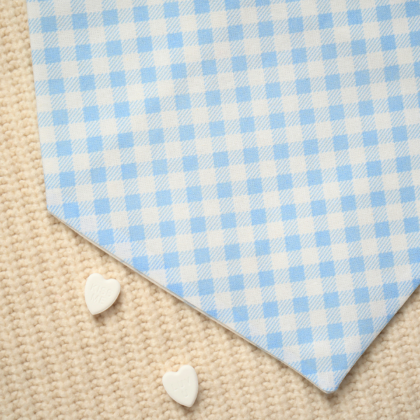 'Dainty Blue Bows' Tie-on Bandana - Image 4