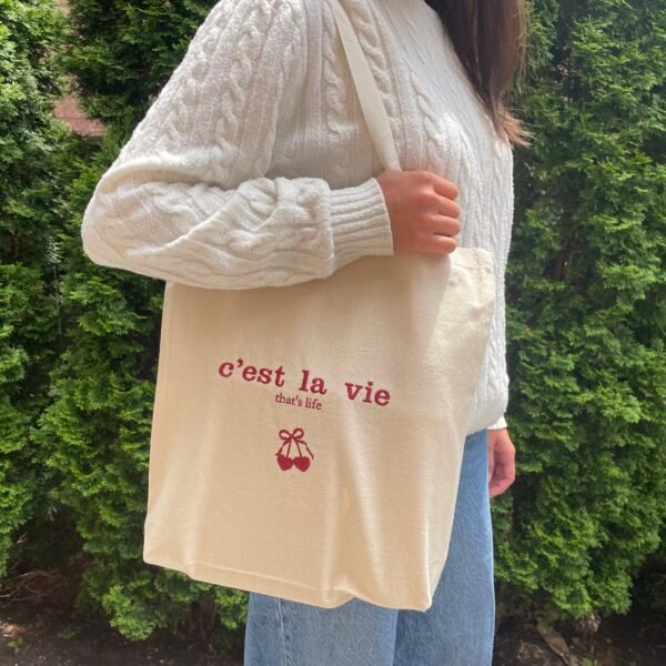 C'est La Vie Tote Bag