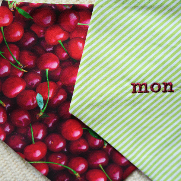 'Mon Chéri' Reversible Tie-on Bandana - Image 2