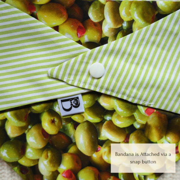 'Olive You' Reversible Tie-on Bandana - Image 3