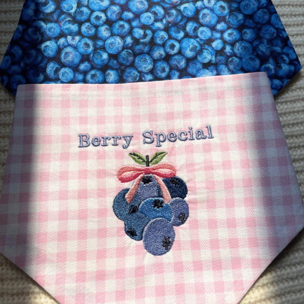 'Berry Special' Reversible Tie-on Bandana - Image 2