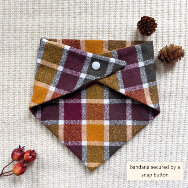 Harvest Flannel Bandana - Image 2
